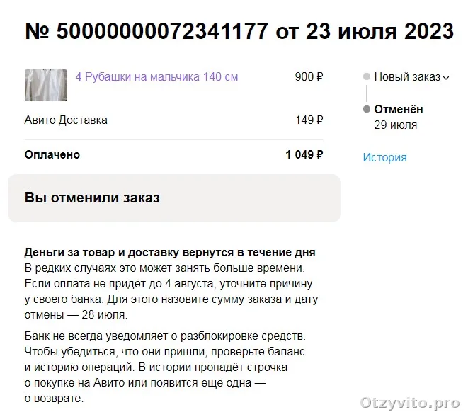 Авито задержал выплату продавцу после вручения заказа: деньги получилось вывести только через месяц